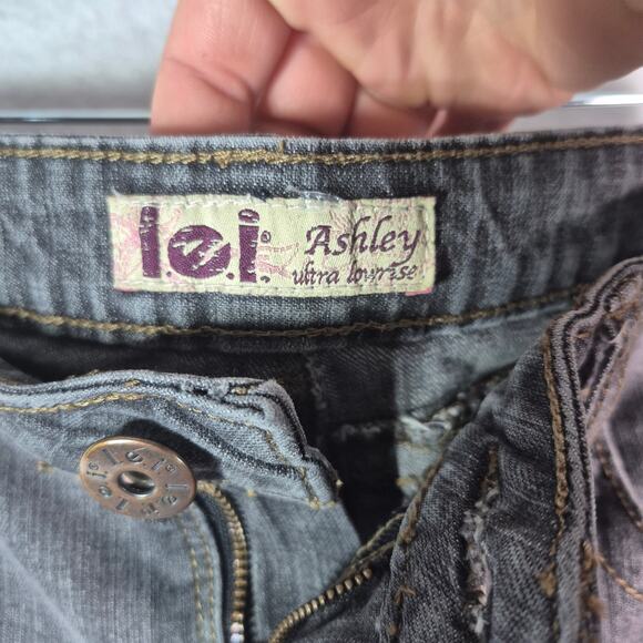 L.E.I Vintage Y2K "Ashley -Ultra Low Rise" Jeans Womens Size 11 - Picture 7 of 10